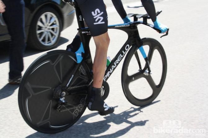 Sky&rsquo;s Pinarello Bolide finally got a run out under Chris Froome (pictured) and Richie Porte &ndash; the team has four riders in the top 10 on GC
