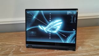 The Asus ROG Flow X13 in tablet mode