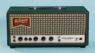 A photo showing the Benson Tall Bird Plus reverb-tremolo unit