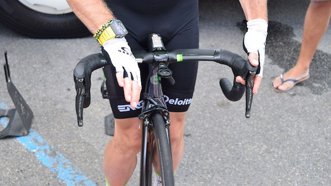 Cavendish has a reputation for constantly adjusting his bike setup, changing handlebar and seat height sometimes daily