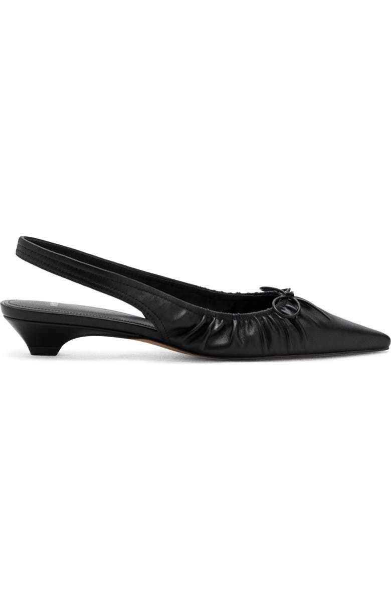 Slingback Pointed Toe Kitte Heel Pump