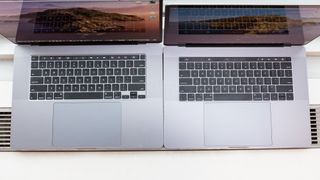 MacBook Pro 15 next to MacBook Pro 16