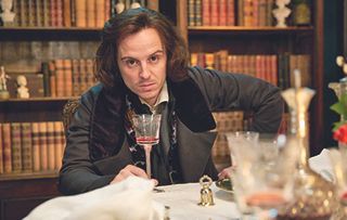 Andrew Scott guest stars in Quacks this week and steals the show as a self-obsessed Charles Dickens.