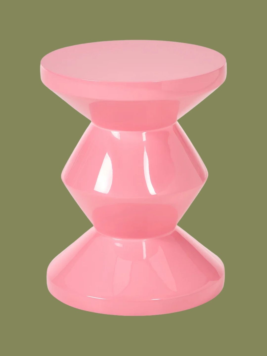 POLSPOTTEN, Round Side Table Zig Zag