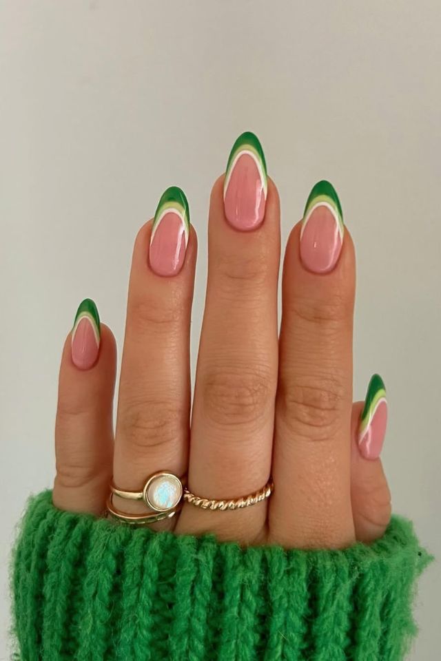 @charlotteellennails Double French Tip Nails