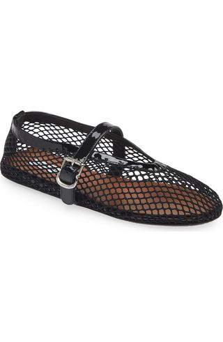 Fishnet Ballerina Flat