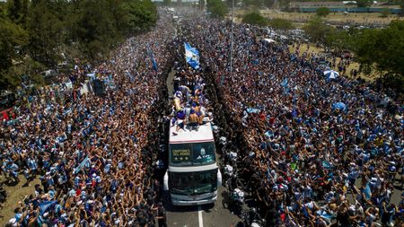 Argentina bus parade