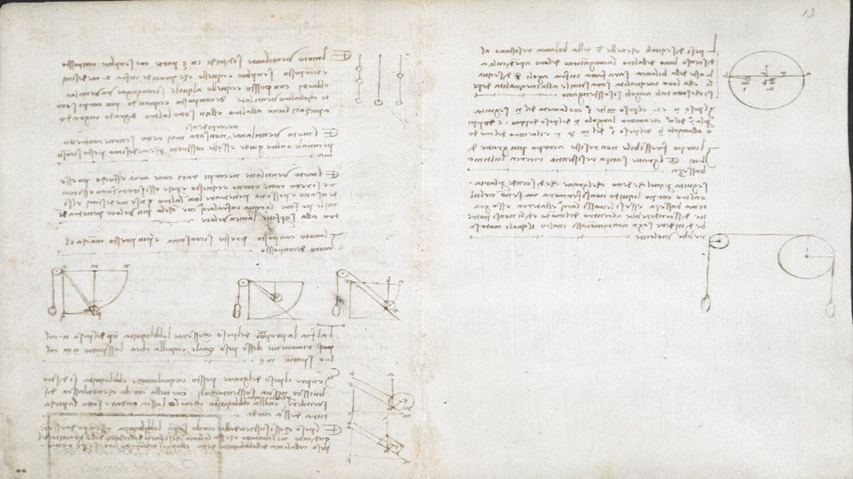 Leonardo da Vinci’s lost sketches show early experiments to understand gravity