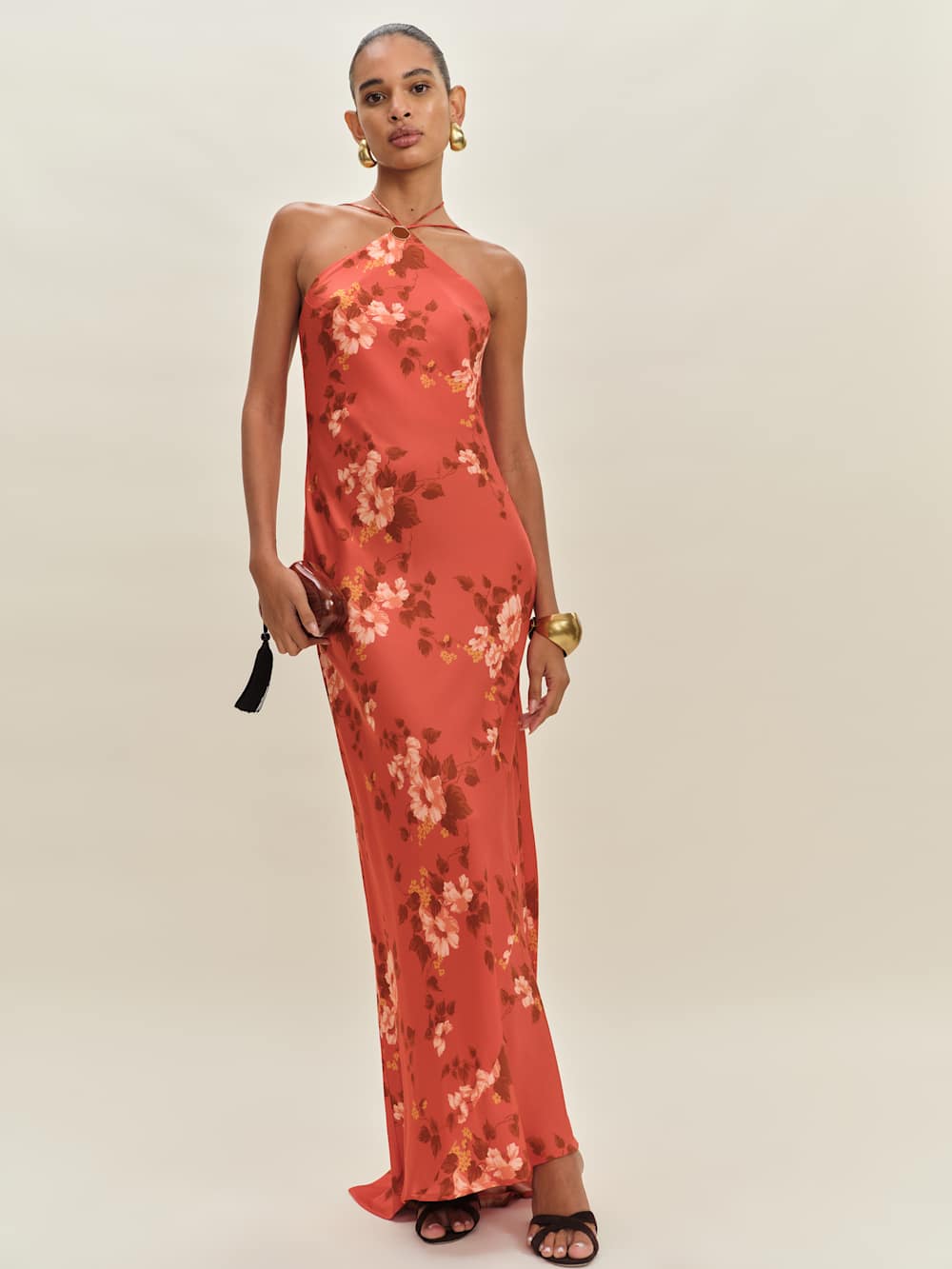 Zinna Satin Dress