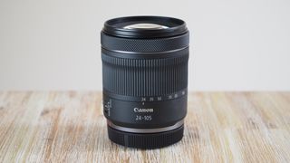 Canon RF 24-105mm f/4-7.1 on a worktop