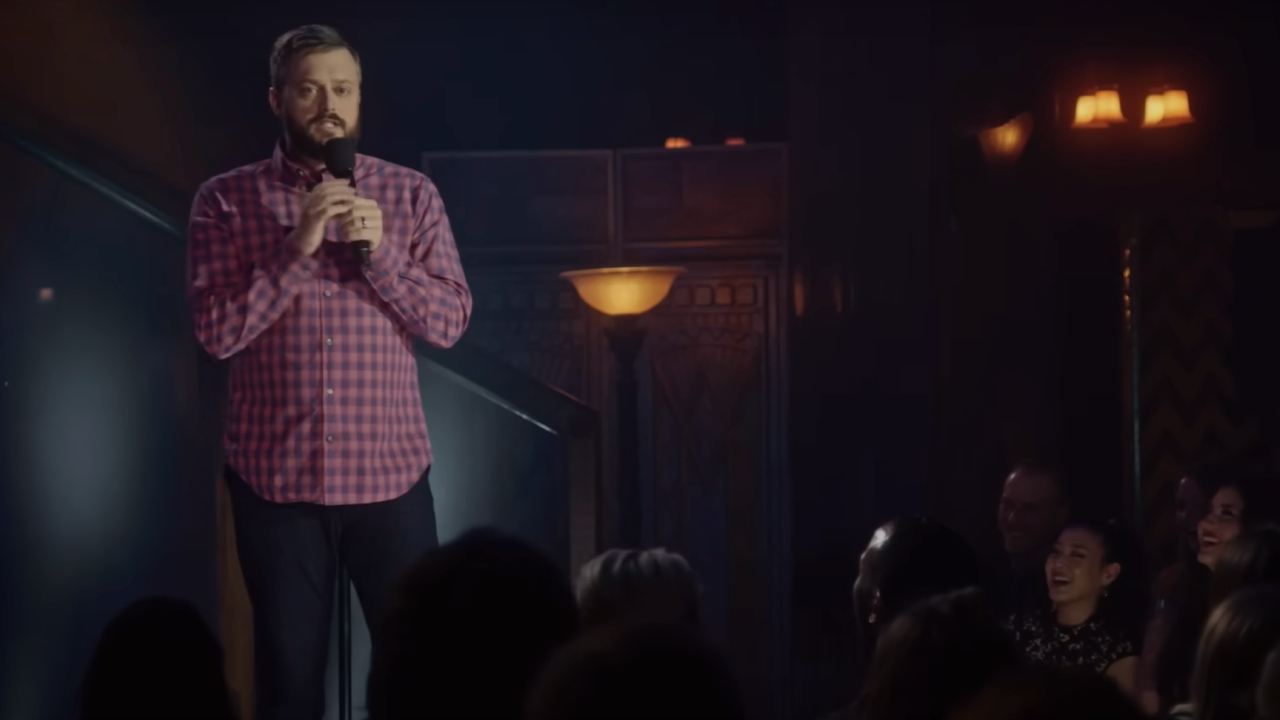 Nate Bargatze performing stand-up on The Stand-Ups