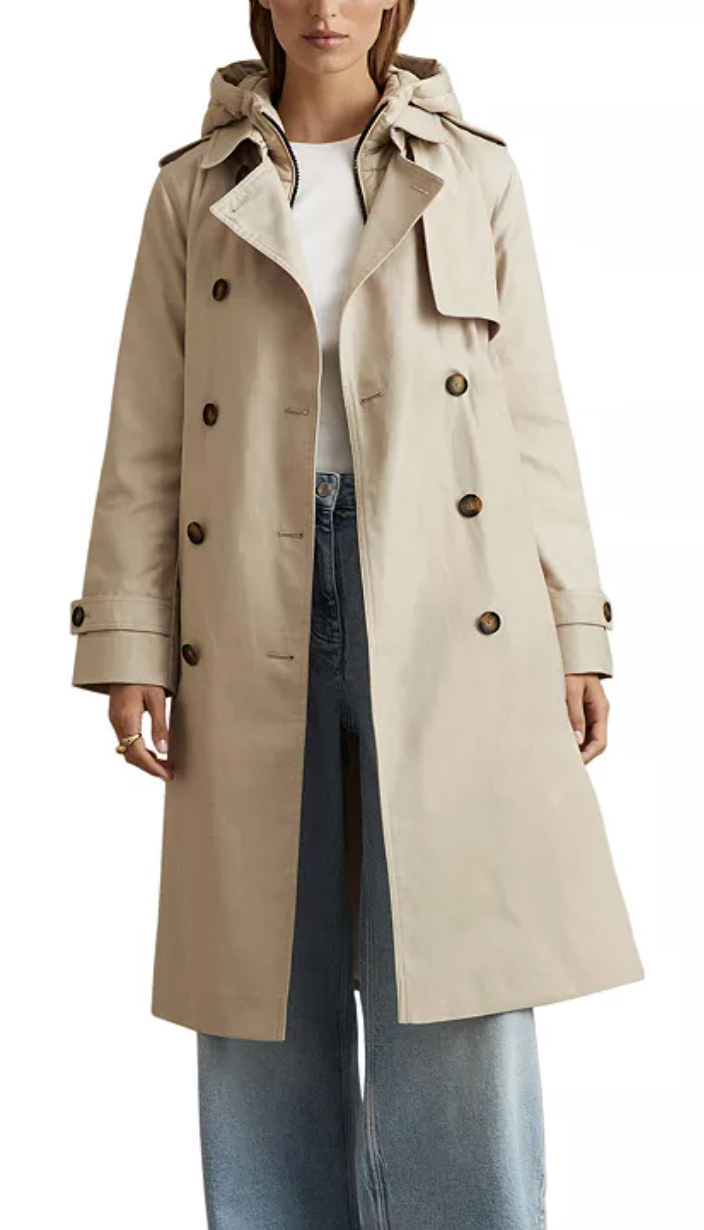Reiss, Azura Hooded Trench Coat