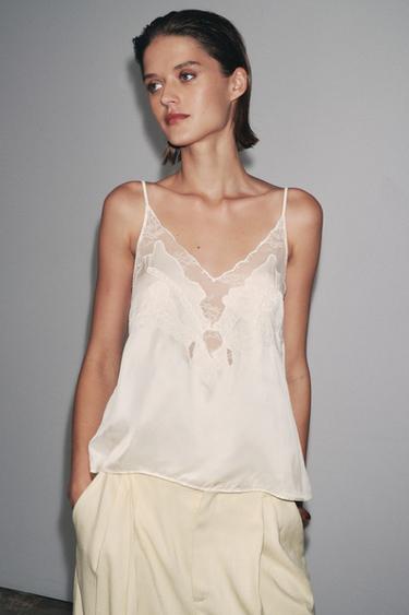 Zw Collection Lace Camisole Top