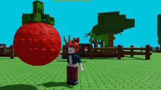 Giant tomato in Roblox