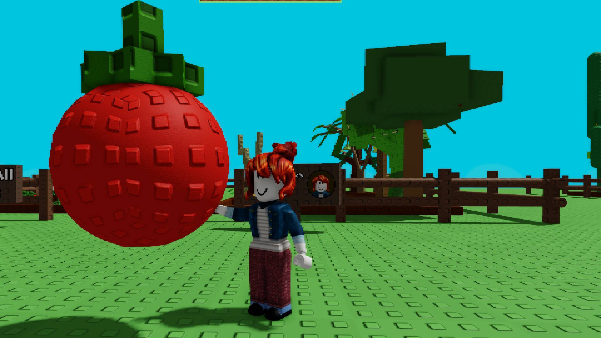 Giant tomato in Roblox