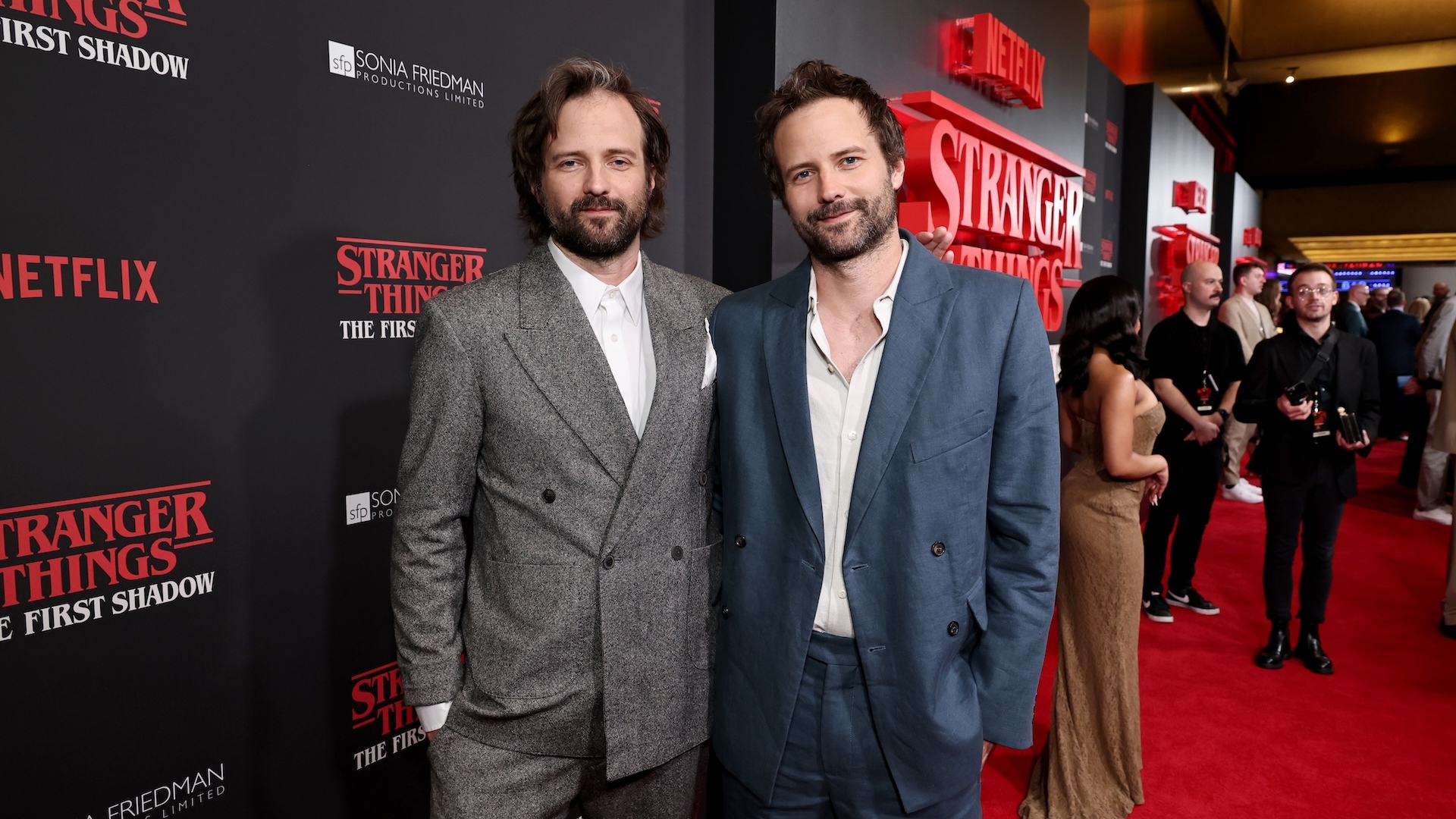Duffer Brothers at a Stranger Things 