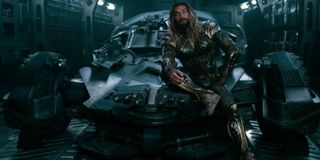 Jason Momoa Aquaman Justice league Batmobile