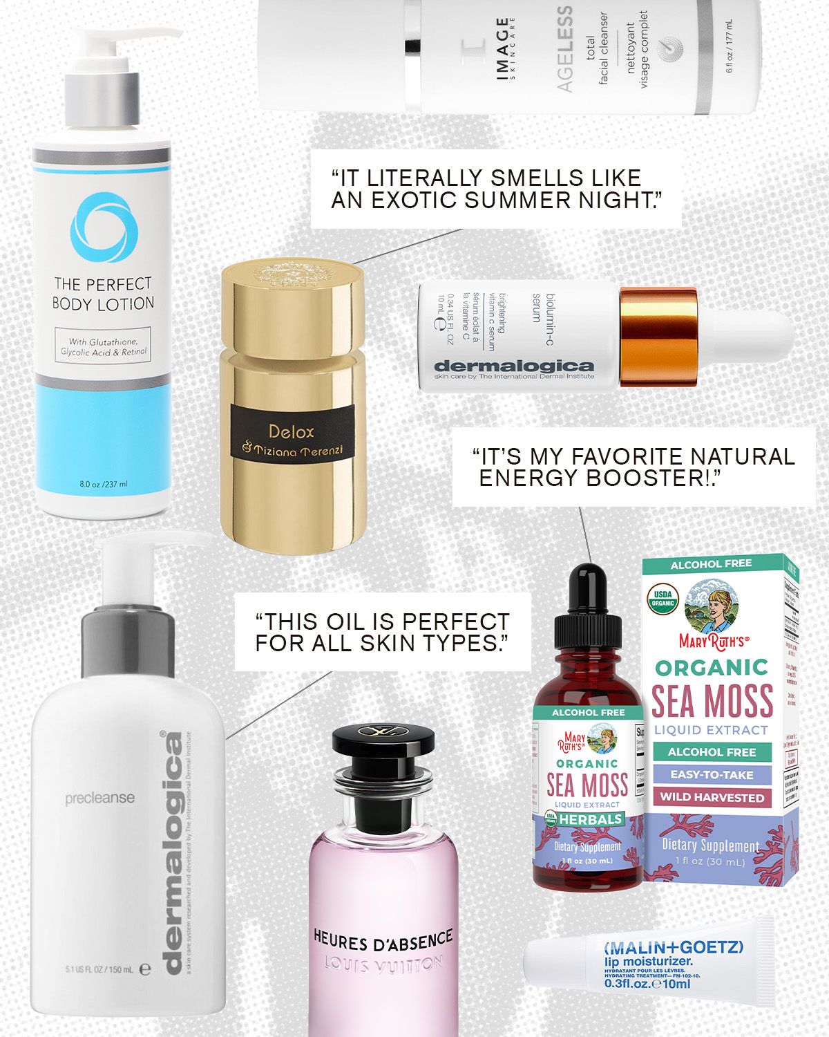 Vanessa Marc beauty product picks.