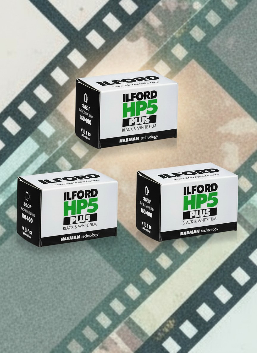 Ilford HP5 Plus 36-exp 
black-and-white print film (pack of 3)