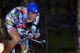 Bernhard Eisel in his younger pro days with the Mapei team