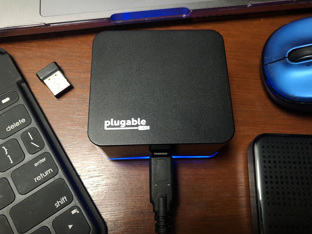 Plugable Cube Review A Small Usb C Docking Station That Might Conquer Desk Clutter Once And For