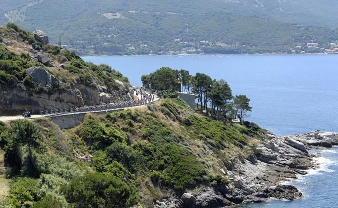 Corsica provided a dramatic background for the first three stages.