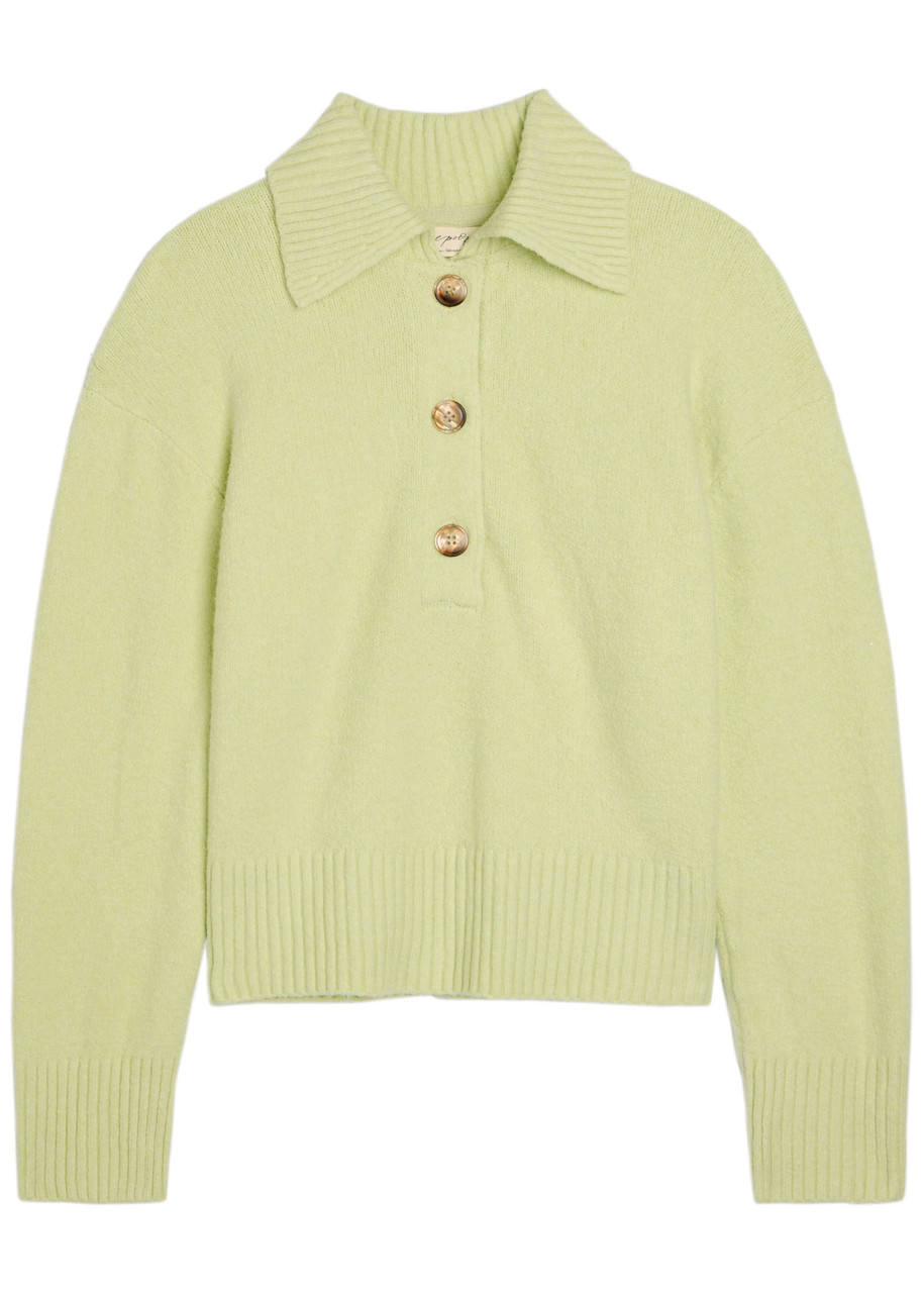 Trading Up Cotton-Blend Polo Jumper