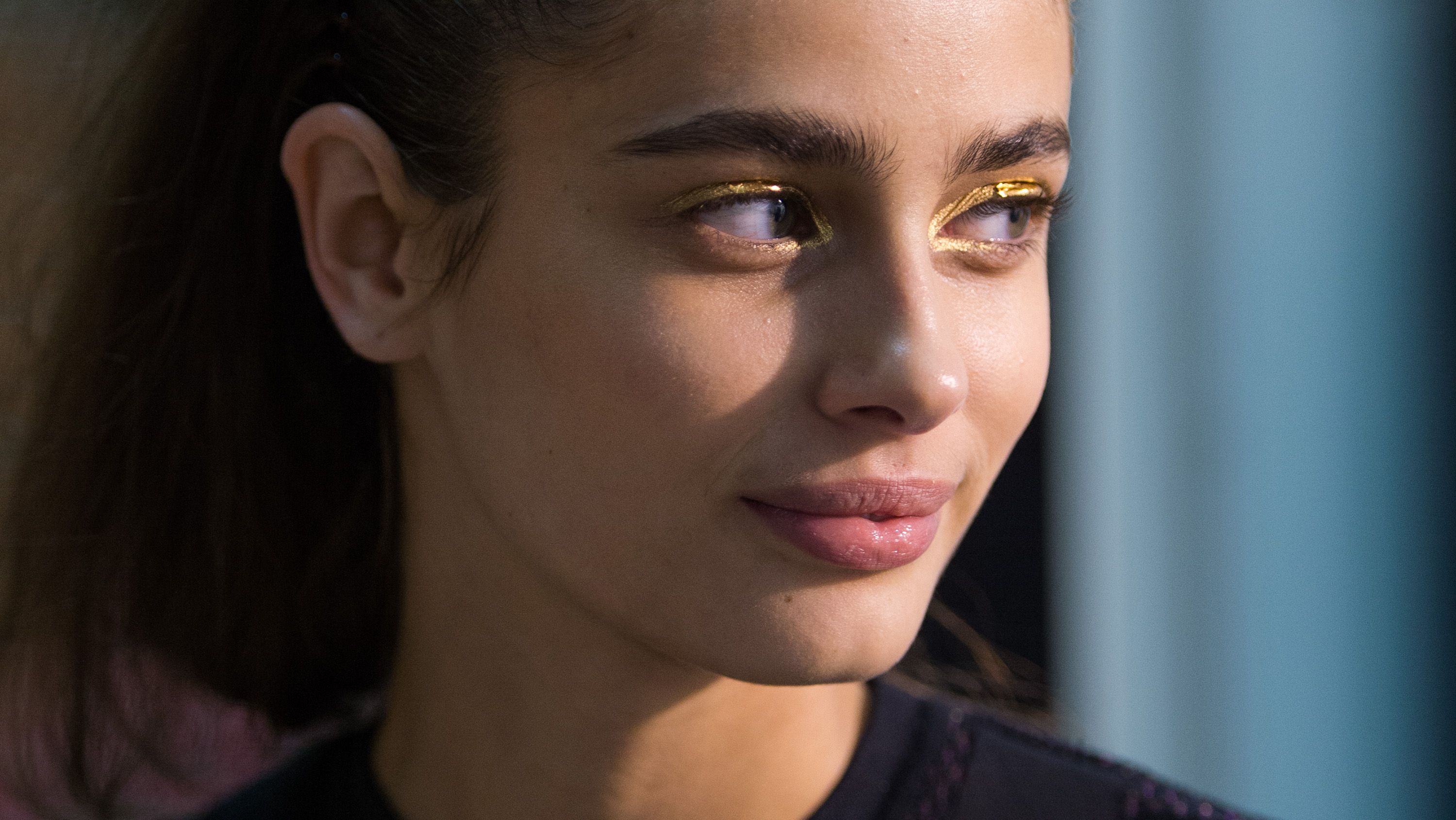 paris, france september 25 a model poses backstage before the barbara bui springsummer 2015 show on september 25, 2014 in paris, france photo by ian gavangetty images