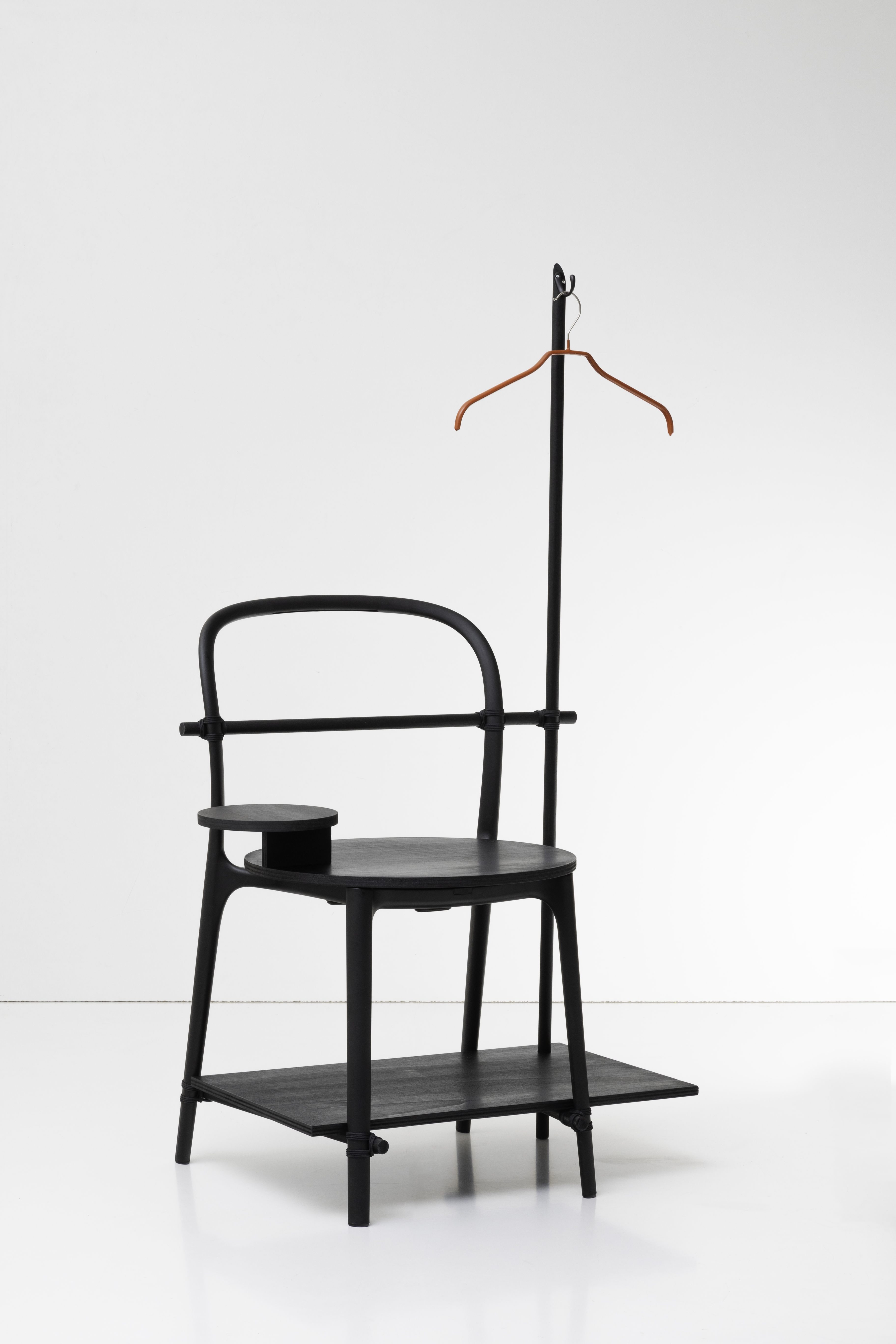 Belleville Chair reimagined as valet stand