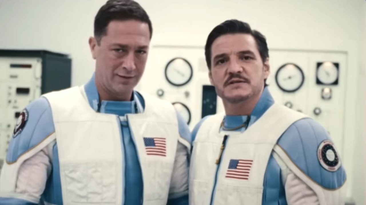 ben grimm and reed richards in their original space suits in the fantastic four: first steps