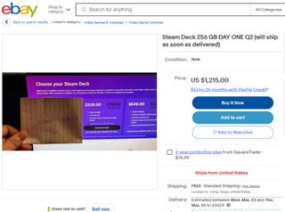 Steam Deck on eBay