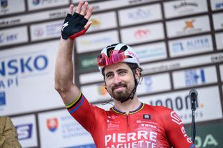 Peter Sagan (Pierre Baguette Cycling) waves farewell on final stage of Tour of Slovakia 2024