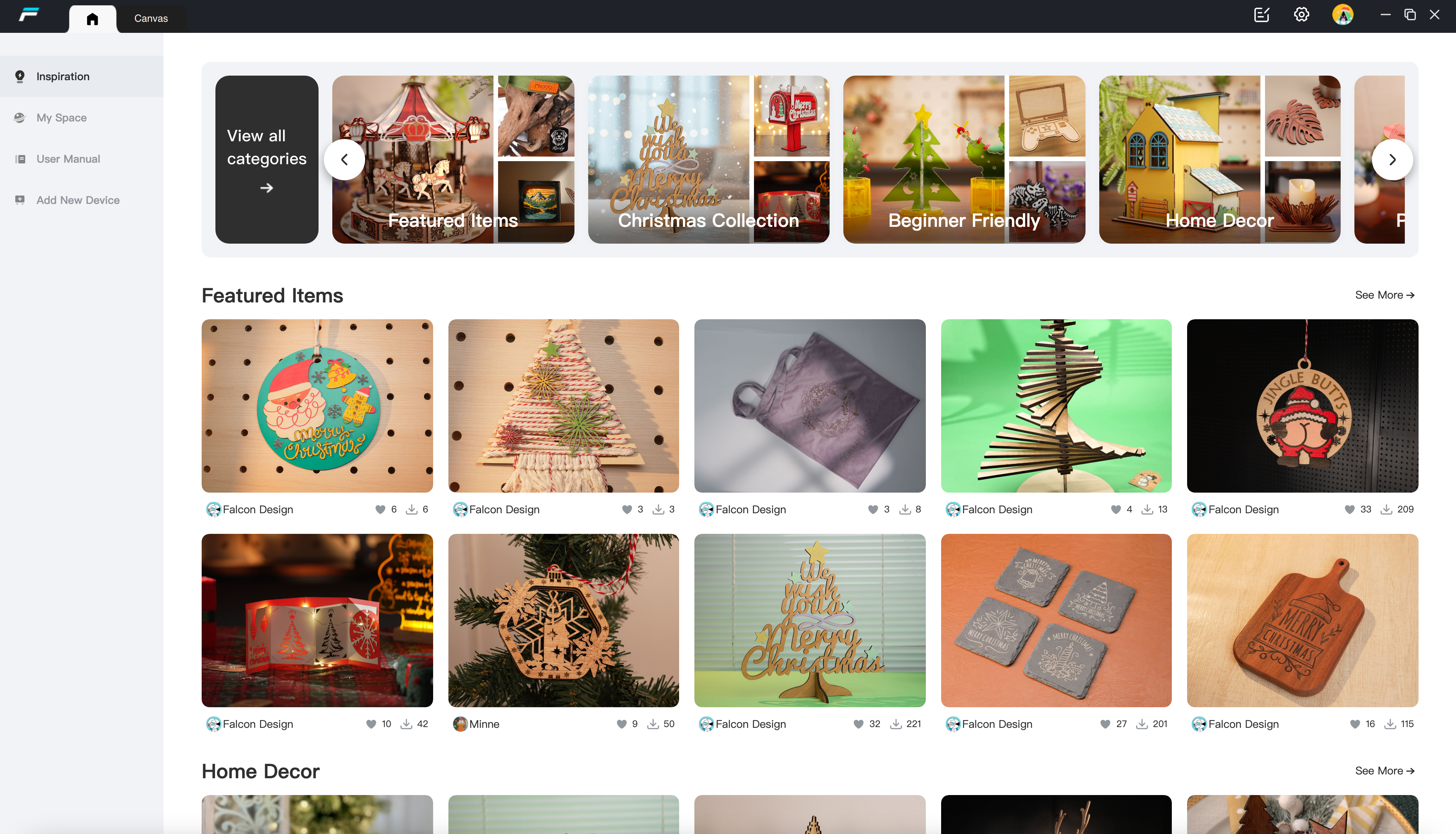 Software for Creality Falcon2 Pro 60W