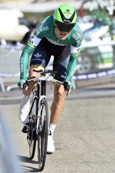 Luis Le&oacute;n S&aacute;nchez (Caja Rural - Seguros RGA) powers to an 11th place finish in the Ruta del Sol prologue