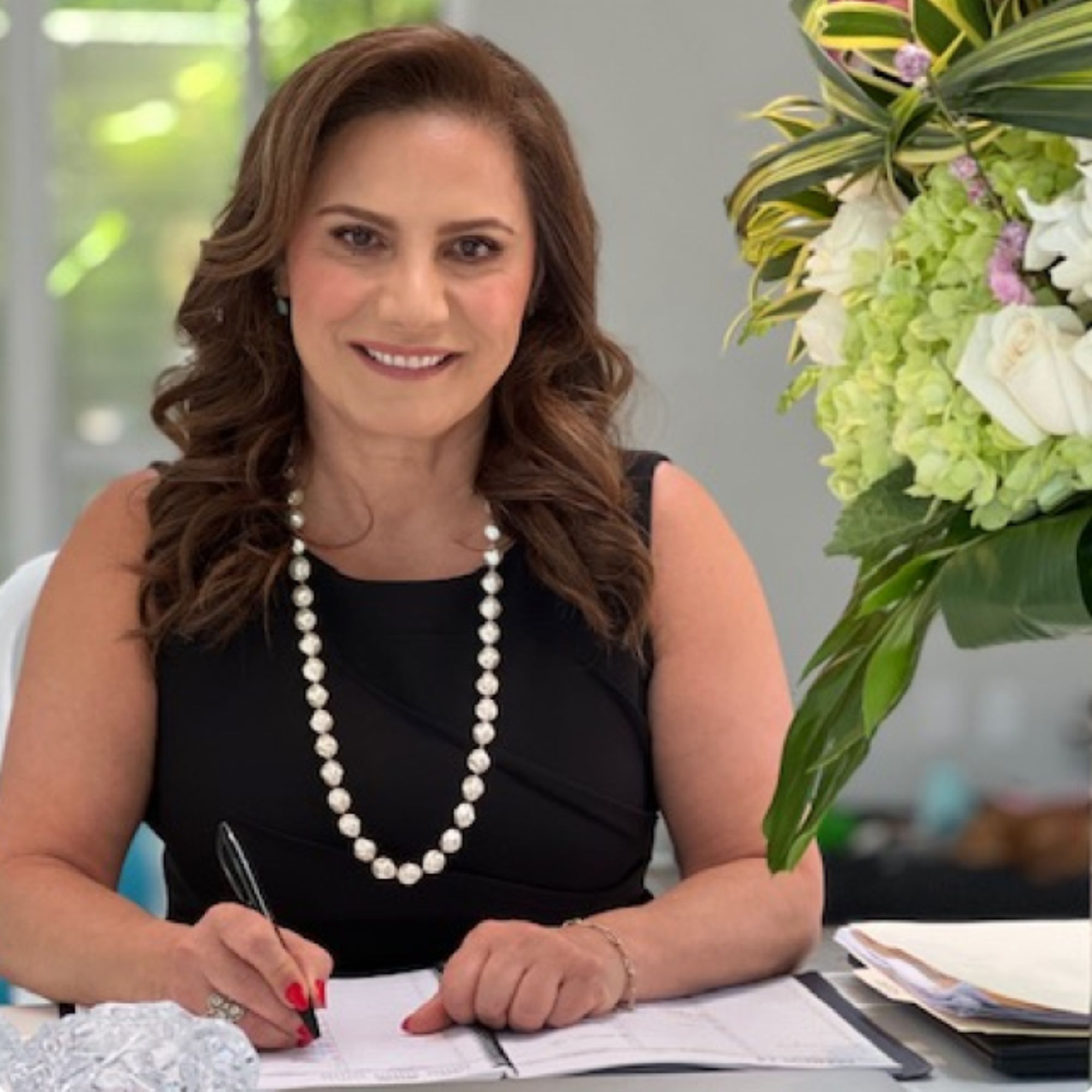 A headshot of Fatemeh Farahan