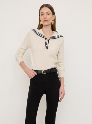 The Sailor Sweater -- Cream Multi