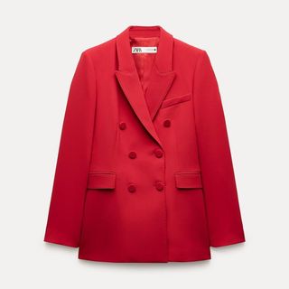 Zara red blazer