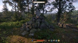 KCD 2 The Lion's Crest - Cairn with a cross