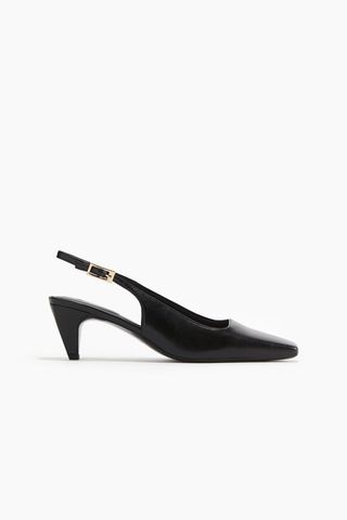 Chisel-Toe Slingback Pumps