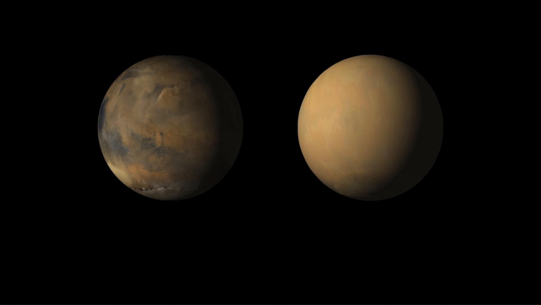 mars comparison images