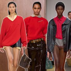 red trend runway pictures 2026