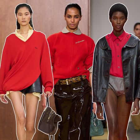 red trend runway pictures 2026