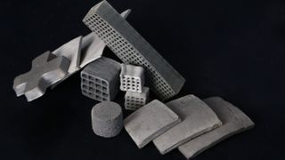 Apheros metal foam in several different structures, including slabs, bricks and tiles.