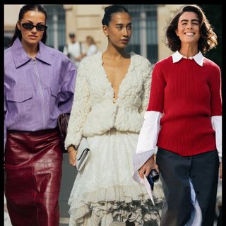 collage of the skirt trend at Fashion Month Spring/Summer 2027 for Self Checkout