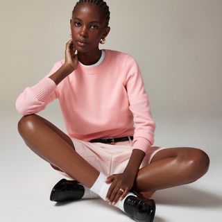 J.Crew, Cashmere Shrunken Crewneck Sweater