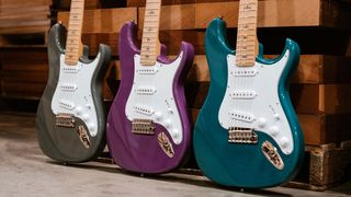 PRS's new SE Silver Sky models, adorned with maple fretboards