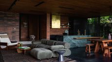 Bali House interior made of brick