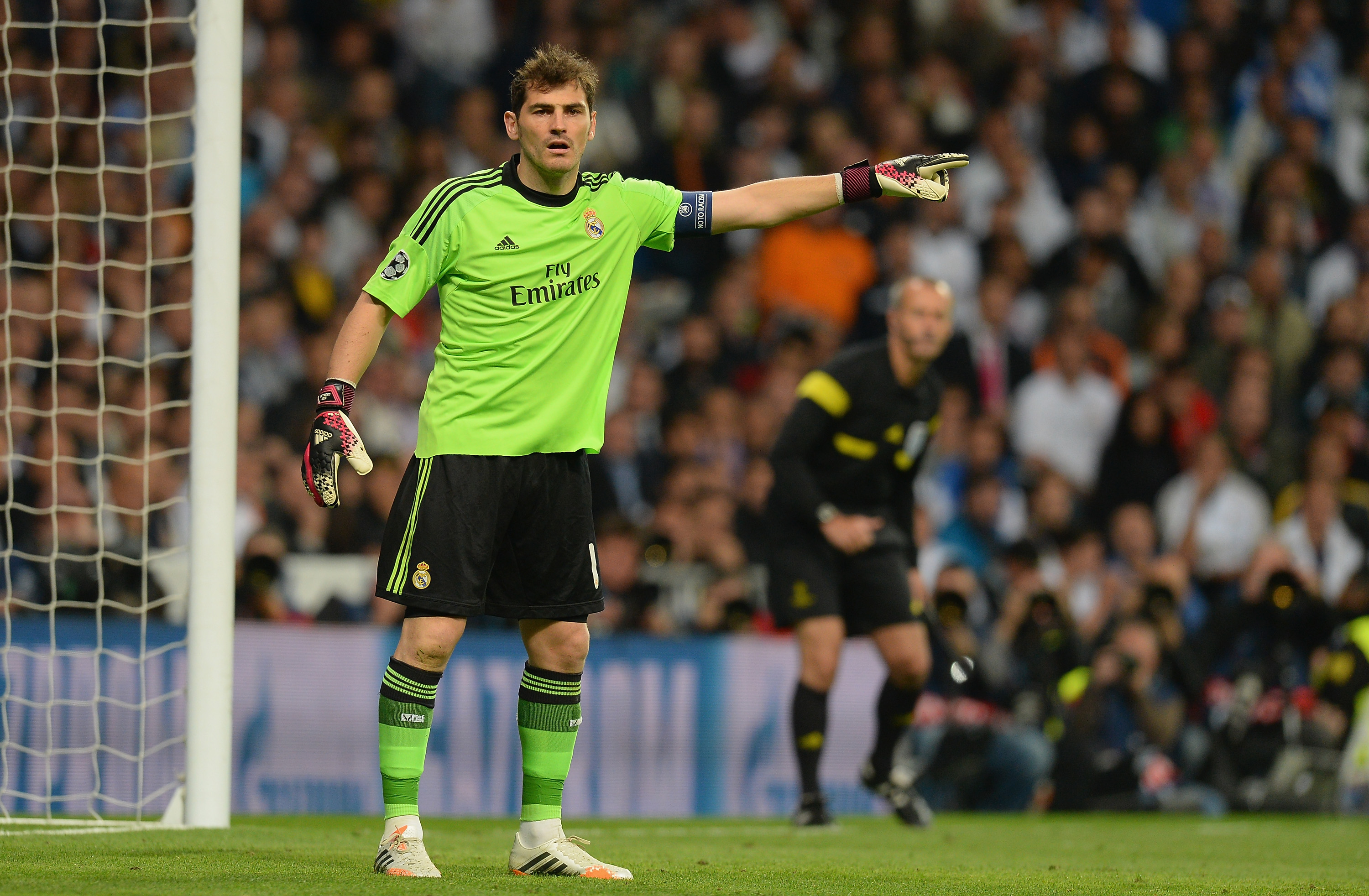 Iker Casillas in action for Real Madrid against Bayern Munich in the Champions League semi-finals in April 2014.
