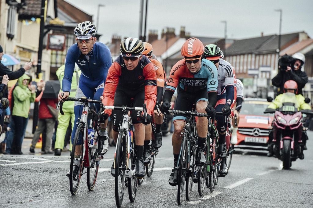 Liam Holohan (Team WIGGINS) leading the breakaway