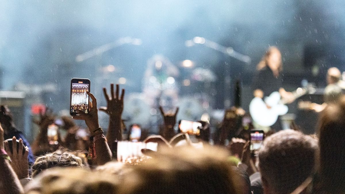 Bonnaroo Music Festival phones in the crowd 